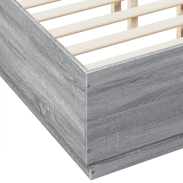 Graues Bettgestell Engerer 120x190cm (Holz)