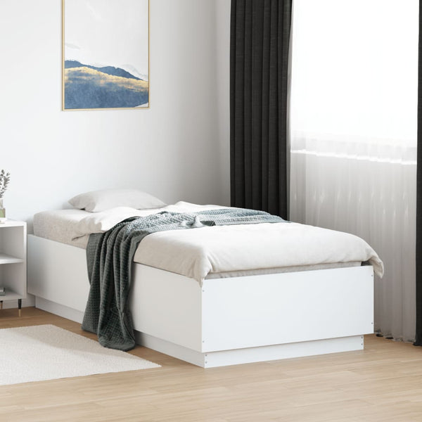 Weißes Bettgestell Engerer 90x190cm (Holz)