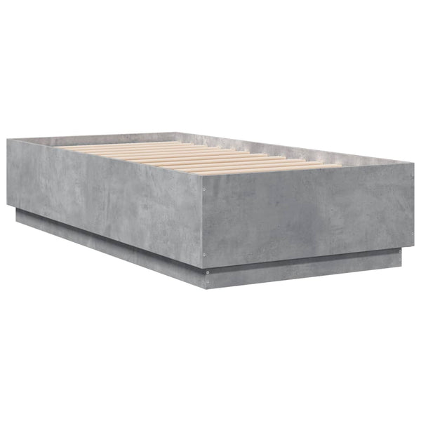 Bettgestell Engerer 90x190cm Betongrau (Holz)