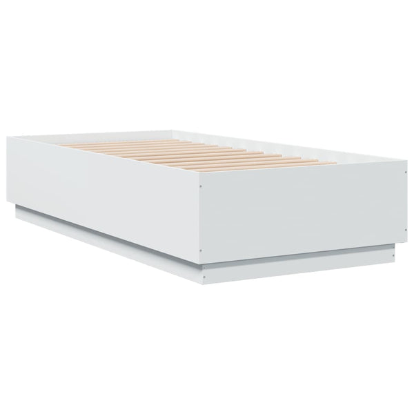 Weißes Bettgestell Engerer 75x190cm (Holz)
