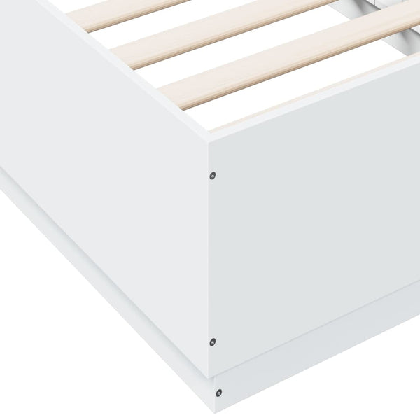 Weißes Bettgestell Engerer 75x190cm (Holz)