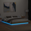 Sonoma-Eiche Bettrahmen mit LED-Beleuchtung Kinj 200x200cm