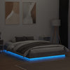 Bettgestell Betongrau mit LED-Beleuchtung Kinj 160x200cm