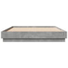 Bettgestell Betongrau mit LED-Beleuchtung Kinj 160x200cm