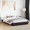 Schwarzes Bettgestell mit LED-Beleuchtung Kinj 150x200cm