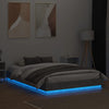 Bettgestell Betonfarbe mit LED-Beleuchtung Kinj 150x200cm