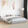 Graues Bettgestell Kinj 150x200cm (mit LED-Beleuchtung Sonoma)