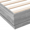 Bettgestell Kinj 140x200cm in Grau (mit LED-Beleuchtung Sonoma)