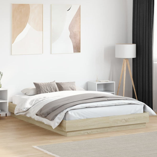 Bettrahmen Sonoma-Eiche Kinj 120x200cm (mit LED-Beleuchtung)