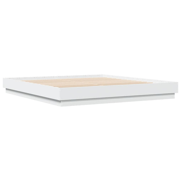Weißes Bettgestell Gr. 200x200cm (Holz)