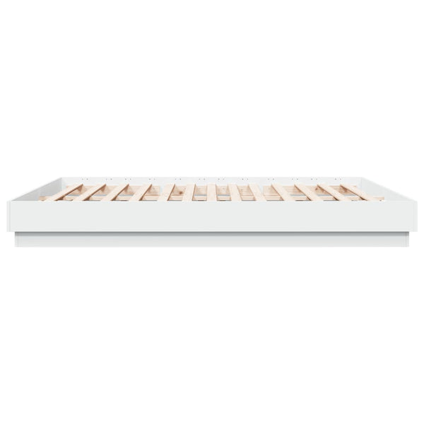 Weißes Bettgestell Gr. 200x200cm (Holz)