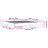 Weißes Bettgestell Gr. 200x200cm (Holz)
