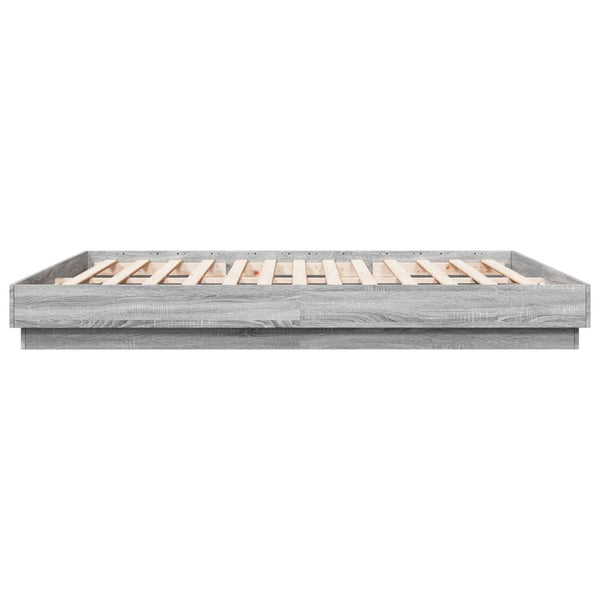 Graues Bettgestell Sz 200x200cm (Holz)