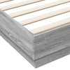 Grauer Bettrahmen Sz 180x200cm (Holz)