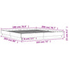 Grauer Bettrahmen Sz 180x200cm (Holz)