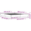 Weißes Bettgestell Sz 160x200cm (Holz)