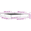 Graues Bettgestell Sz 160x200cm (Holz)
