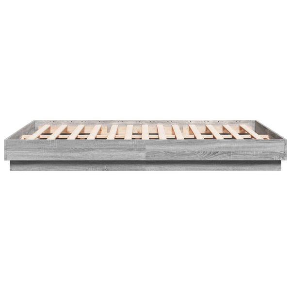 Graues Bettgestell Sz 140x200cm (Holz)