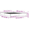 Bettgestell weiß Sz 120x200cm (Holz)