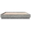 Betongraues Bettgestell Sz 120x200cm (Holz)