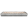 Betongraues Bettgestell Sz 120x200cm (Holz)