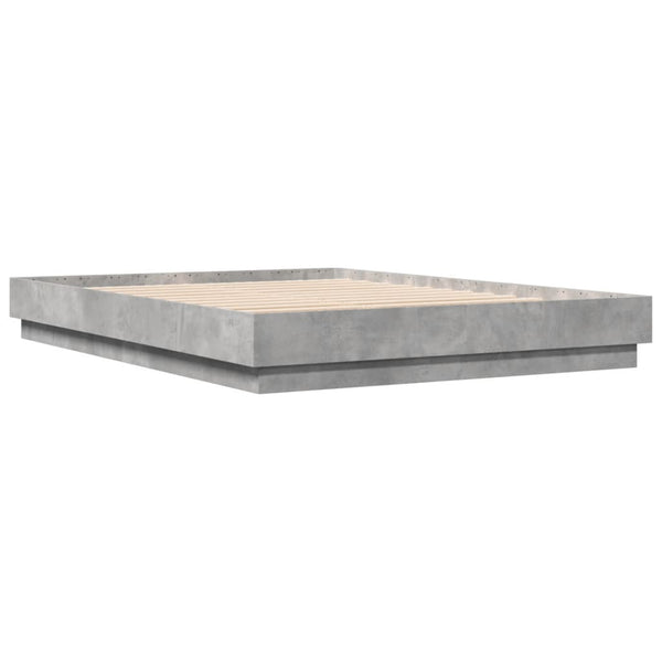 Betongraues Bettgestell Sz 120x200cm (Holz)
