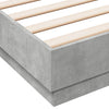 Betongraues Bettgestell Sz 120x200cm (Holz)