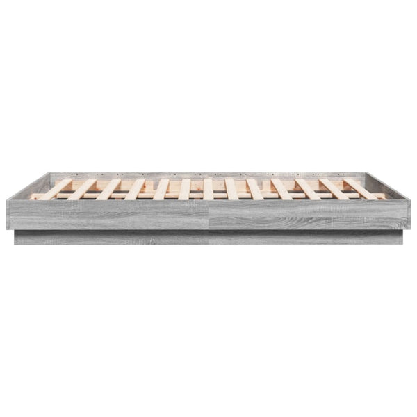Graues Bettgestell 120x200cm (Holz)