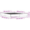 Weißer Bettrahmen Sz 140x190cm (Holz)