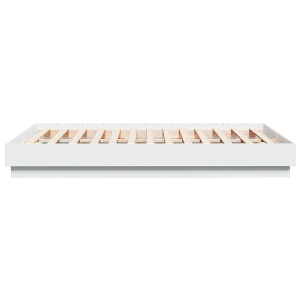 Weißes Bettgestell Sz 135x190cm (Holz)