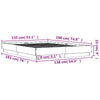 Weißes Bettgestell Sz 135x190cm (Holz)