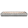 Bettgestell Betongrau Sz 135x190cm (Holz)