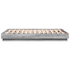 Graues Bettgestell Gr. 135x190cm (Holz)