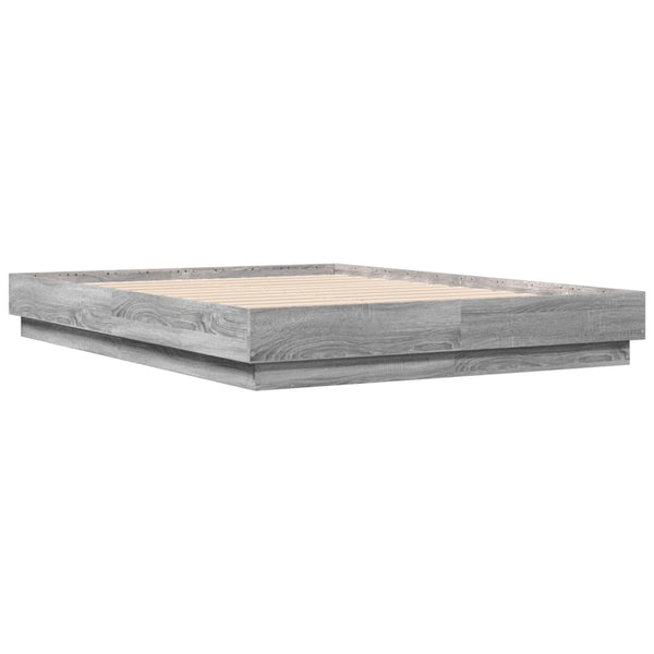 Graues Bettgestell Gr. 135x190cm (Holz)