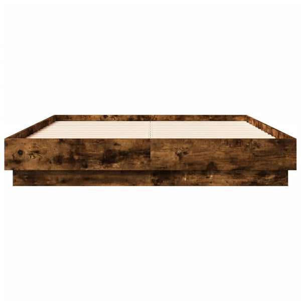 Räuchereichenbettrahmen Größe 120x190cm (Holz)
