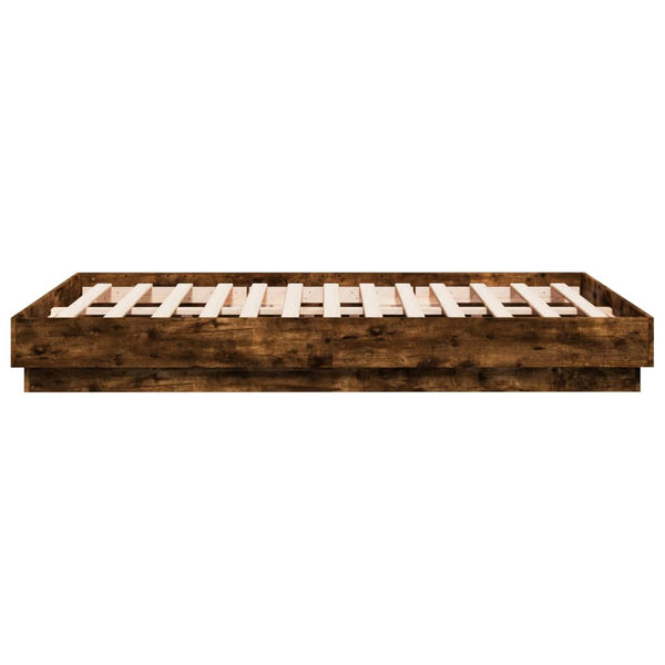 Räuchereichenbettrahmen Größe 120x190cm (Holz)