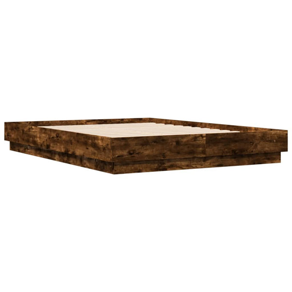 Räuchereichenbettrahmen Größe 120x190cm (Holz)
