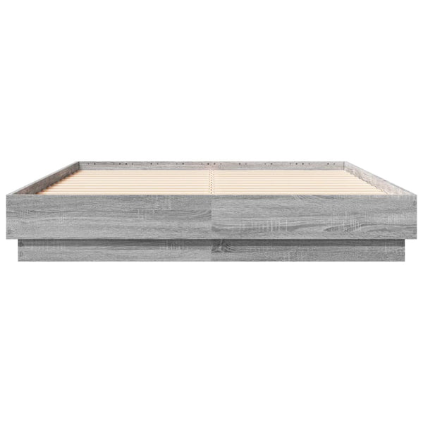 Graues Bettgestell Gr. 120x190cm (Holz)