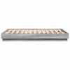 Graues Bettgestell Gr. 120x190cm (Holz)