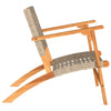 Beige Gartenstühle Sentie (2er-Set Polyrattan und Akazienholz)