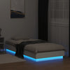 Weißes Bettgestell mit LED-Beleuchtung Virginie 100x200cm