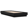 Schwarzes Bettgestell mit LED-Beleuchtung Virginie 100x200cm