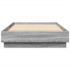 Graues Bettgestell mit LED-Beleuchtung Virginie 100x200cm