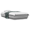 Graues Bettgestell mit LED-Beleuchtung Virginie 100x200cm