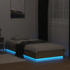 Sonoma-Eiche Bettgestell mit LED-Beleuchtung Virginie 90x200cm