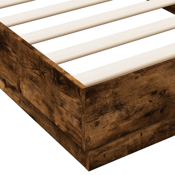 Bettgestell Savutammi mit LED-Beleuchtung Virginie 90x200cm