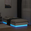 Weißes Bettgestell mit LED-Beleuchtung Virginie 90x190cm