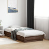 Bettgestell Russeiche LED-Beleuchtung Virginie 90x190cm