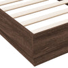 Bettgestell Russeiche LED-Beleuchtung Virginie 90x190cm
