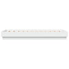 Weißes Bettgestell mit LED-Beleuchtung Virginie 75x190cm